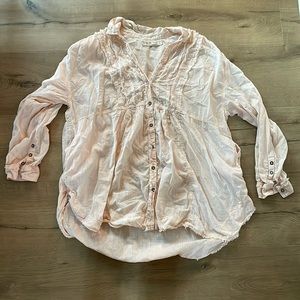 WE THE FREE Pink Blouse